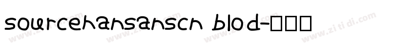sourcehansanscn blod字体转换